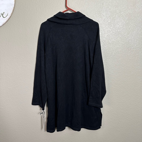 NWT Artex Fashions Plaid Pumpkin Spice Fall Halloween Cozy Cowl Neck Sweater - Picture 5 of 9